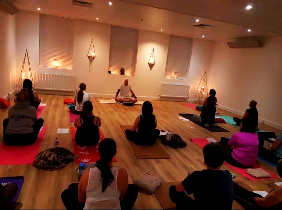 A class in session at The Yoga Loft, Prescot